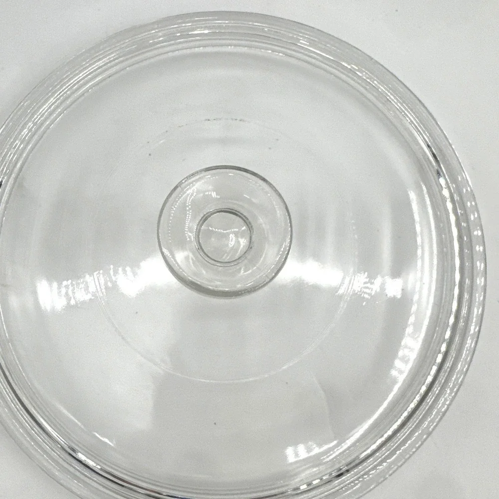 Pyrex Clear Round Glass Replacement Lid G1C No Chips Excellent Condition